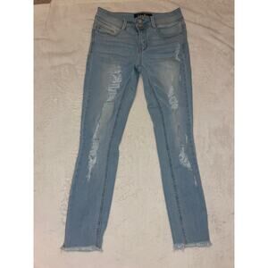 Indigo Rein distressed light washed Jean. Size 5.